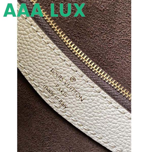 Replica Louis Vuitton LV Women Diane Crème Beige Embossed Supple Grained Cowhide Leather 11