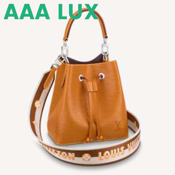 Replica Louis Vuitton LV Women NéoNoé BB Bucket Bag Gold Epi Grained Cowhide
