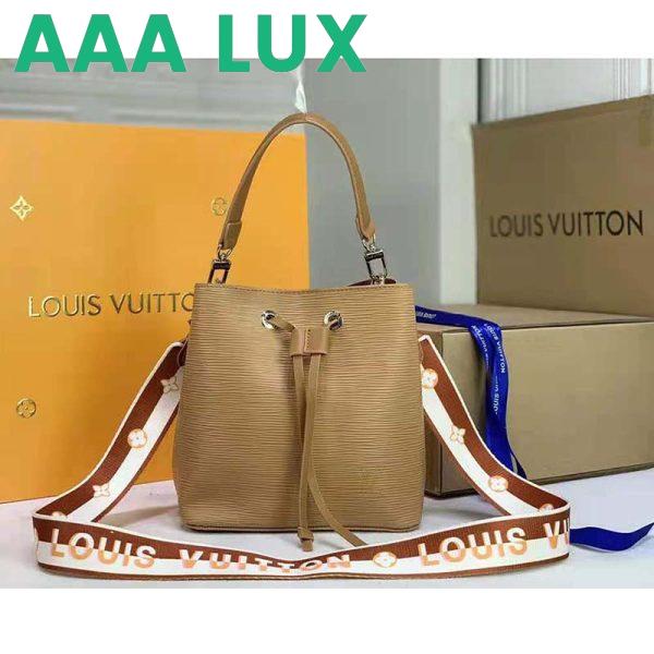 Replica Louis Vuitton LV Women NéoNoé BB Bucket Bag Gold Epi Grained Cowhide 3
