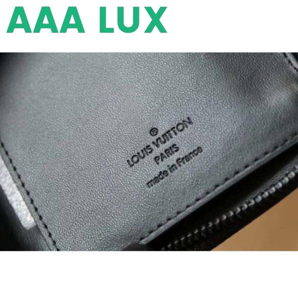 Replica Louis Vuitton LV Unisex Brazza Wallet Vertical Black Monogram Shadow Calf Leather 11