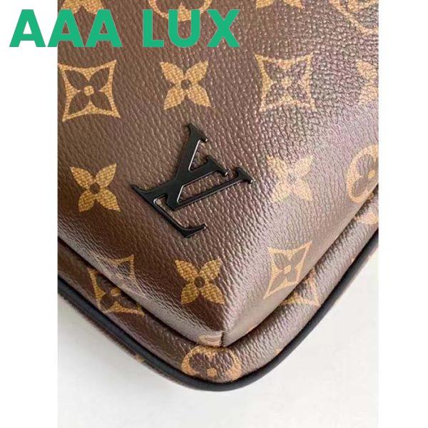 Replica Louis Vuitton LV Unisex Avenue Sling Bag Brown Monogram Macassar Coated Canvas Cowhide 9