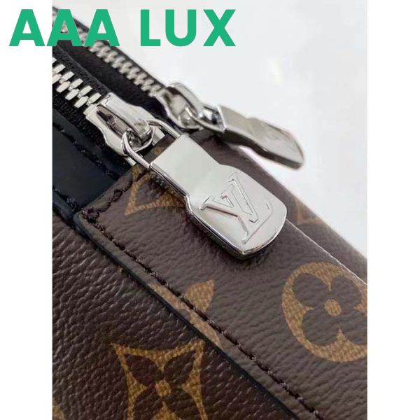 Replica Louis Vuitton LV Unisex Avenue Sling Bag Brown Monogram Macassar Coated Canvas Cowhide 10