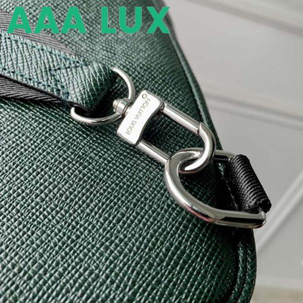 Replica Louis Vuitton LV Unisex Avenue Sling Bag Dark Green Epicea Taiga Cowhide Leather 10