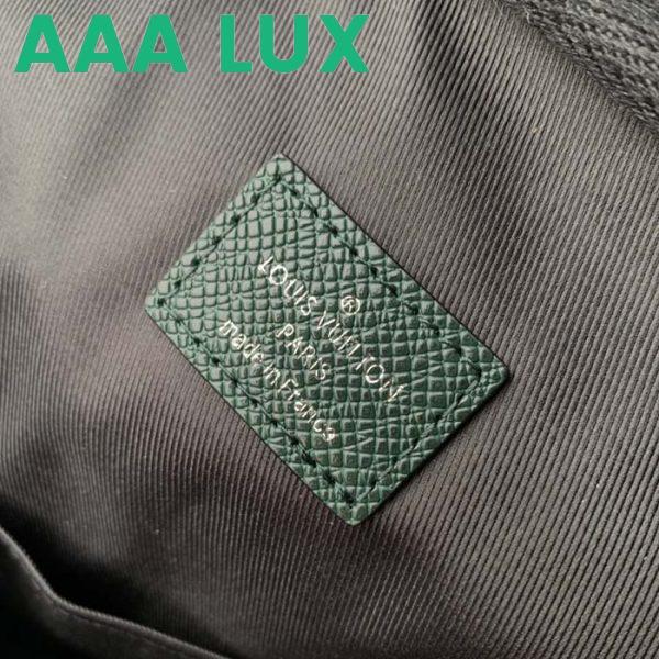 Replica Louis Vuitton LV Unisex Avenue Sling Bag Dark Green Epicea Taiga Cowhide Leather 11
