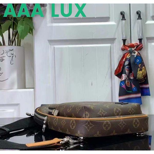 Replica Louis Vuitton LV Unisex Avenue Sling Bag NM Radiant Sun Monogram Macassar Coated Canvas 7