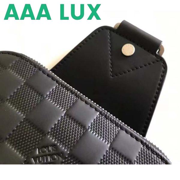 Replica Louis Vuitton LV Unisex Avenue Slingbag NM Damier Infini Cowhide Leather 9