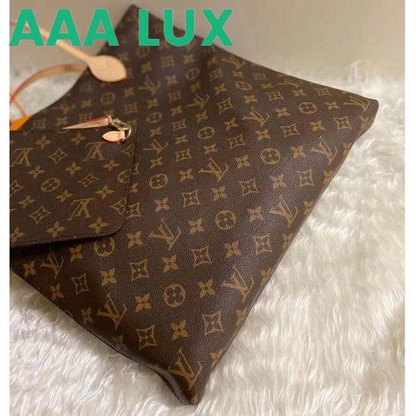 Replica Louis Vuitton LV Unisex Carry It Brown Monogram Coated Canvas Cowhide Leather 6