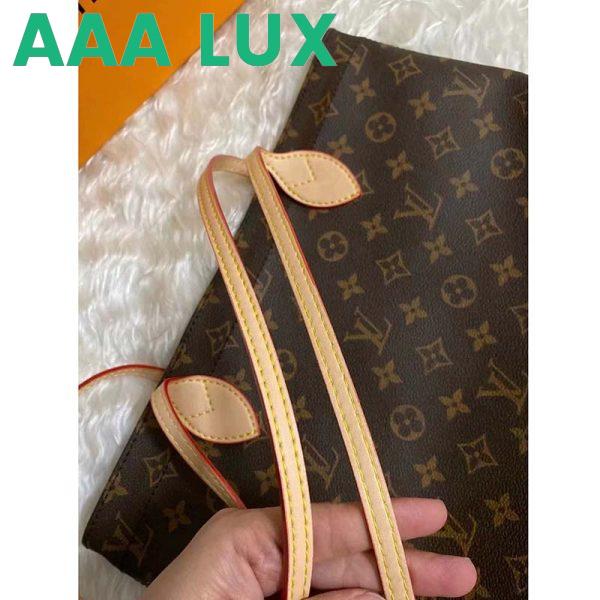 Replica Louis Vuitton LV Unisex Carry It Brown Monogram Coated Canvas Cowhide Leather 10