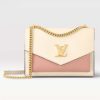 Replica Louis Vuitton LV Women Mylockme Chain Bag Rose Quartz Trianon Soft Grained Calfskin