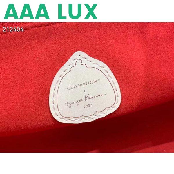 Replica Louis Vuitton LV Women LV x YK OnTheGo PM​ Red White Embossed Grained Monogram Empreinte Cowhide 10