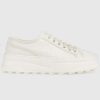 Replica Gucci GG Women’s GG Sneaker White Original Canvas Flat 5 Cm Heel