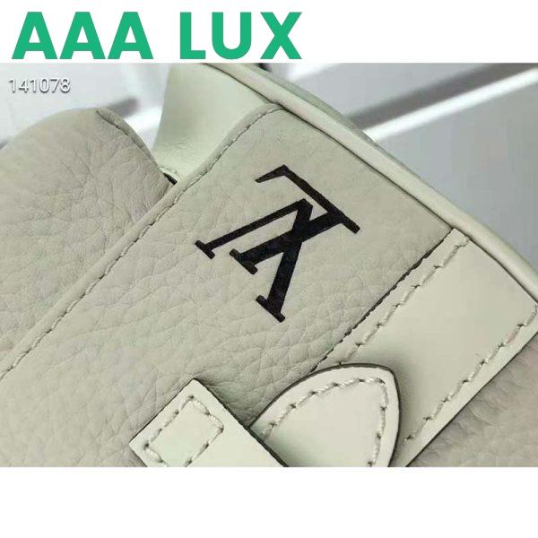 Replica Louis Vuitton LV Unisex Christopher XS White Taurillon Leather Cowhide Leather 6