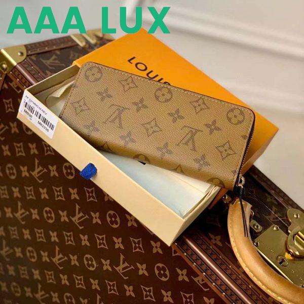 Replica Louis Vuitton LV Unisex Clémence Wallet Brown Monogram Reverse Coated Canvas 4