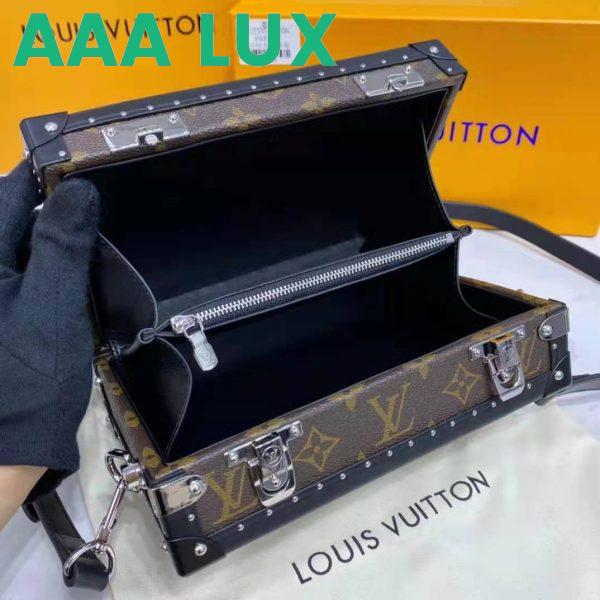 Replica Louis Vuitton LV Unisex Clutch Box Brown Monogram Eclipse Coated Canvas Cowhide Leather 12