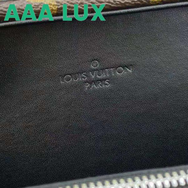 Replica Louis Vuitton LV Unisex Clutch Box Brown Monogram Eclipse Coated Canvas Cowhide Leather 18