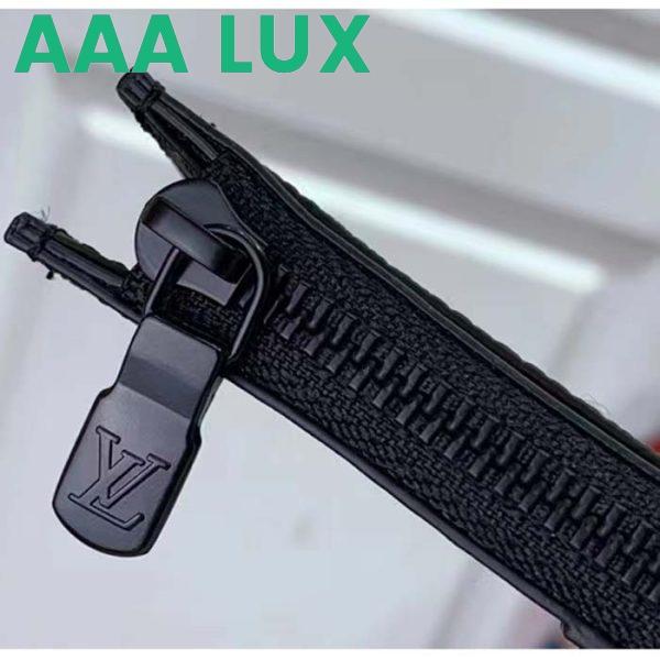 Replica Louis Vuitton LV Unisex Coin Card Holder Black Cowhide Leather 4 Card Slots 5