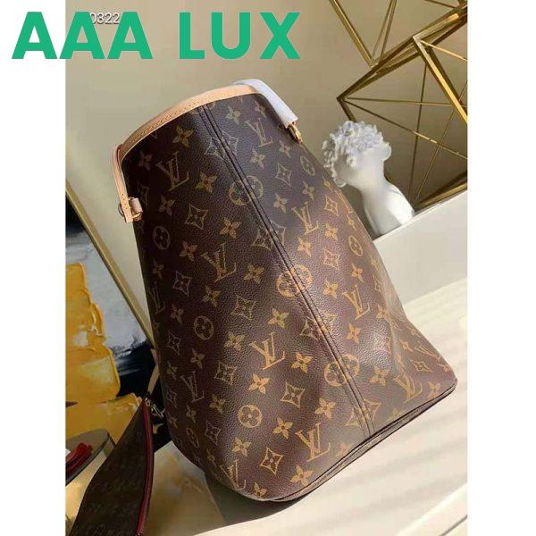 Replica Louis Vuitton LV Unisex Neverfull GM Tote Pivoine Pink Monogram Coated Canvas Cowhide Leather 5