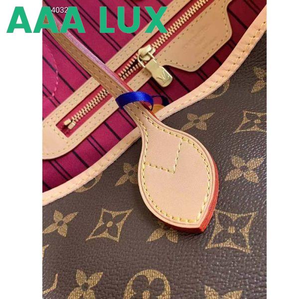 Replica Louis Vuitton LV Unisex Neverfull GM Tote Pivoine Pink Monogram Coated Canvas Cowhide Leather 8