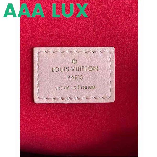 Replica Louis Vuitton LV Unisex Coussin PM Handbag Dragée Light Pink Monogram Embossed Puffy Lambskin 9
