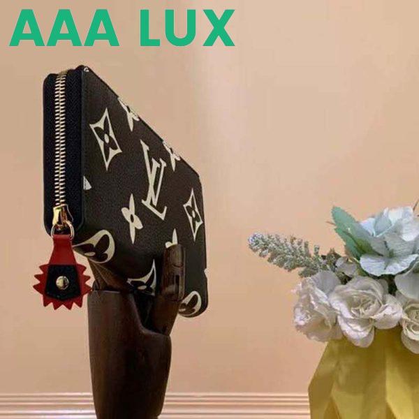 Replica Louis Vuitton LV Unisex Crafty Zippy Wallet Monogram Empreinte Cowhide Leather 6