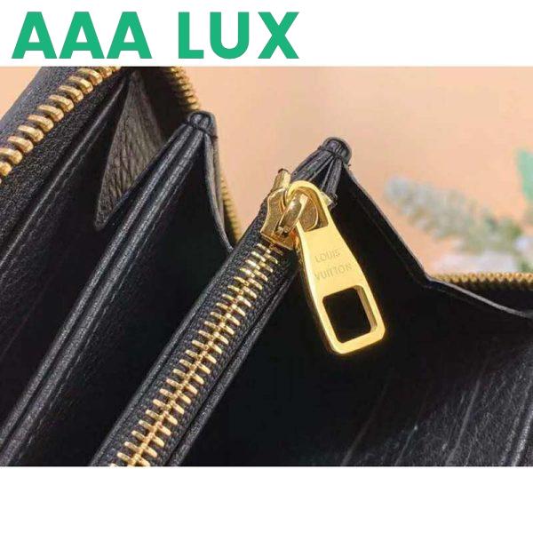 Replica Louis Vuitton LV Unisex Crafty Zippy Wallet Monogram Empreinte Cowhide Leather 10