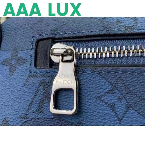 Replica Louis Vuitton LV Unisex Discovery Bumbag Abyss Blue Monogram Aquagarden Coated Canvas 8