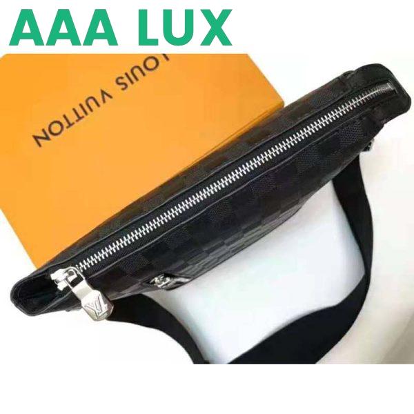 Replica Louis Vuitton LV Unisex Discovery Messenger BB Damier Infini Cowhide Leather-Black 8