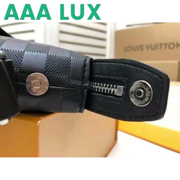 Replica Louis Vuitton LV Unisex Discovery Messenger BB Damier Infini Cowhide Leather-Black 10