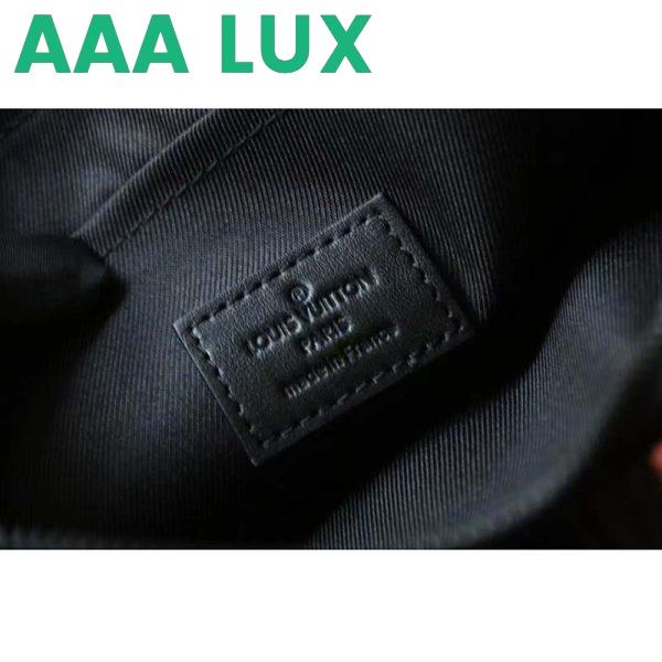 Replica Louis Vuitton LV Unisex Discovery Pochette Black Monogram Shadow Calf Leather 11