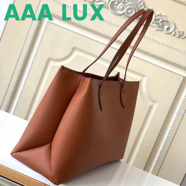 Replica Louis Vuitton LV Women Lockme Shopper Chataigne Brown Grained Calf Leather 6