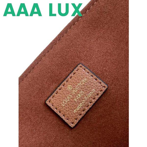 Replica Louis Vuitton LV Women Lockme Shopper Chataigne Brown Grained Calf Leather 12