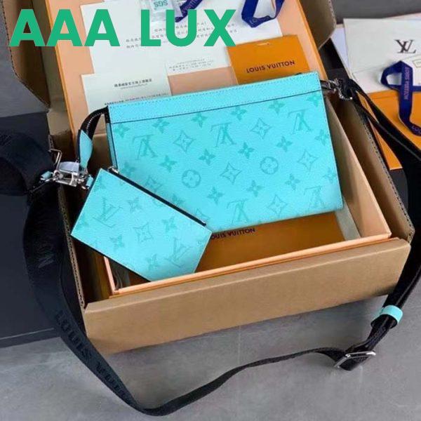 Replica Louis Vuitton LV Unisex Gaston Wearable Wallet Miami Green Coated Canvas Cowhide Leather 3