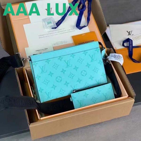 Replica Louis Vuitton LV Unisex Gaston Wearable Wallet Miami Green Coated Canvas Cowhide Leather 4