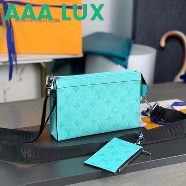 Replica Louis Vuitton LV Unisex Gaston Wearable Wallet Miami Green Coated Canvas Cowhide Leather 5
