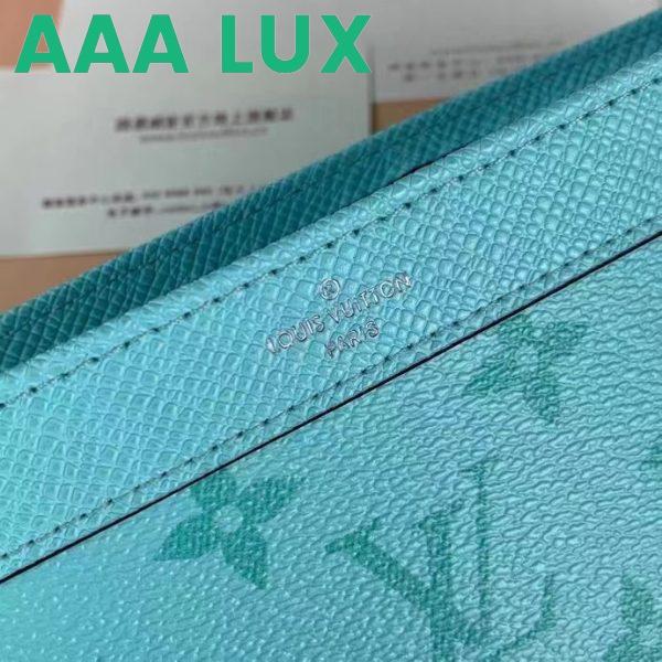 Replica Louis Vuitton LV Unisex Gaston Wearable Wallet Miami Green Coated Canvas Cowhide Leather 9