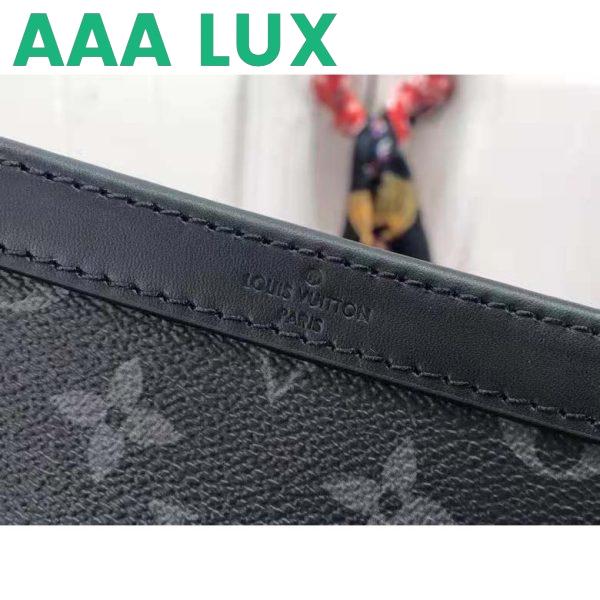 Replica Louis Vuitton LV Unisex Gaston Wearable Wallet Monogram Eclipse Reverse Coated Canvas 14
