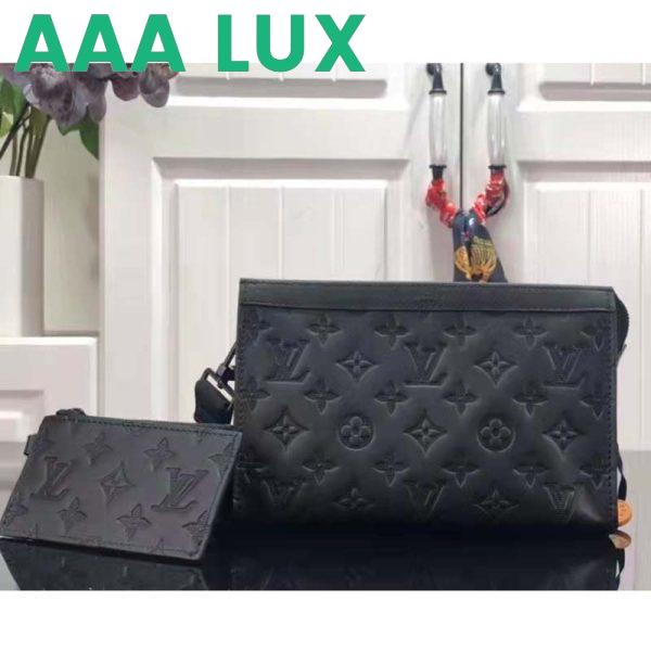 Replica Louis Vuitton LV Unisex Gaston Wearable Wallet Monogram Shadow Cowhide Leather 4