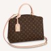 Replica Louis Vuitton LV Unisex Grand Palais Tote Gray Monogram Embossed Grained Cowhide Leather 15