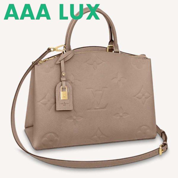 Replica Louis Vuitton LV Unisex Grand Palais Tote Gray Monogram Embossed Grained Cowhide Leather 2