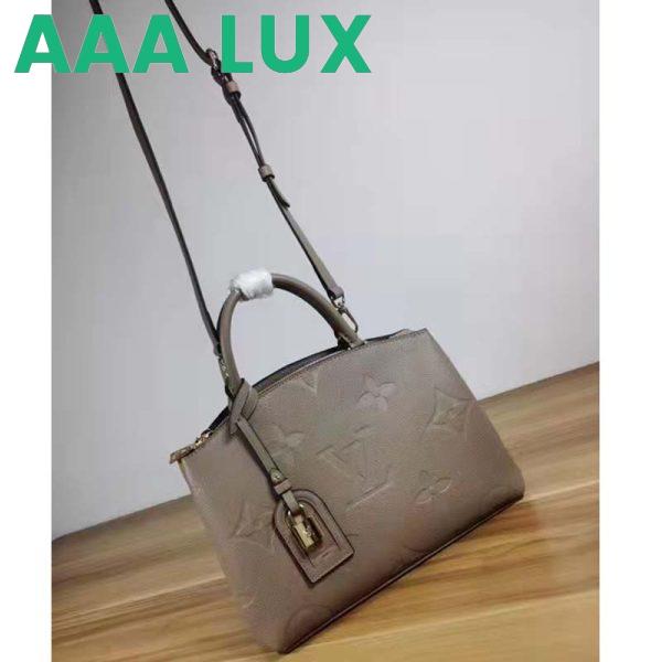 Replica Louis Vuitton LV Unisex Grand Palais Tote Gray Monogram Embossed Grained Cowhide Leather 3