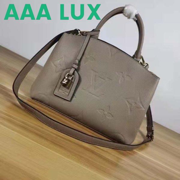 Replica Louis Vuitton LV Unisex Grand Palais Tote Gray Monogram Embossed Grained Cowhide Leather 4