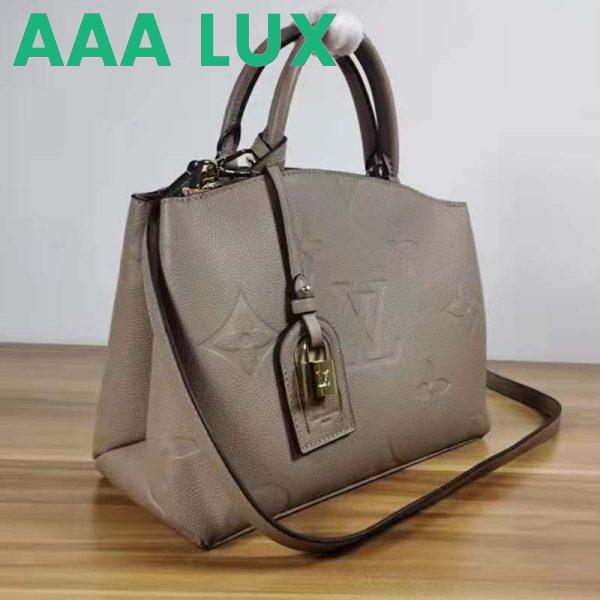 Replica Louis Vuitton LV Unisex Grand Palais Tote Gray Monogram Embossed Grained Cowhide Leather 5