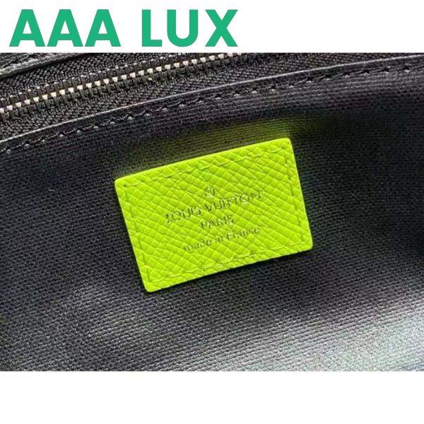 Replica Louis Vuitton LV Unisex Dopp Kit Neon Yellow Monogram Coated Canvas Taiga Cowhide Leather 11