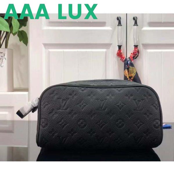 Replica Louis Vuitton LV Unisex Dopp Kit Toilet Pouch Taurillon Monogram Leather Cowhide 3