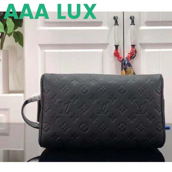 Replica Louis Vuitton LV Unisex Dopp Kit Toilet Pouch Taurillon Monogram Leather Cowhide 4