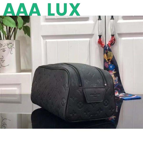 Replica Louis Vuitton LV Unisex Dopp Kit Toilet Pouch Taurillon Monogram Leather Cowhide 6