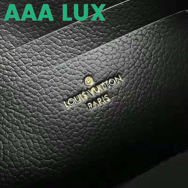 Replica Louis Vuitton LV Unisex Double Zip Pochette Black Monogram Empreinte Embossed Supple Grained Cowhide 11