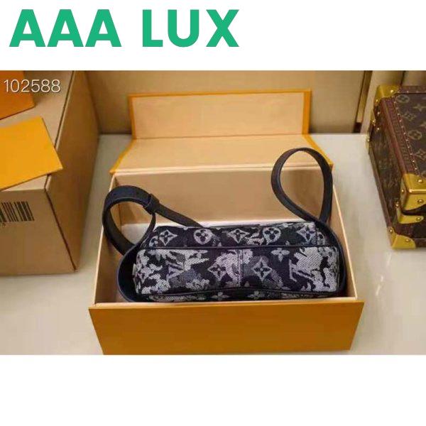 Replica Louis Vuitton LV Unisex Outdoor Bumbag Monogram Tapestry Coated Canvas-Navy 4
