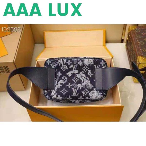 Replica Louis Vuitton LV Unisex Outdoor Bumbag Monogram Tapestry Coated Canvas-Navy 5