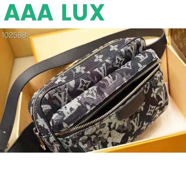 Replica Louis Vuitton LV Unisex Outdoor Bumbag Monogram Tapestry Coated Canvas-Navy 7